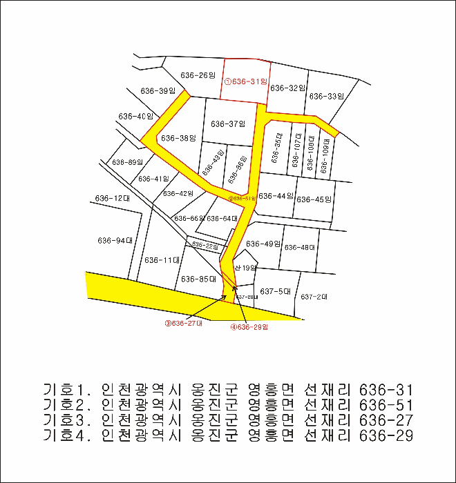 인천광역시 옹진군 영흥면 선재리 636-31 외 3필지 임야 경매 사진 10