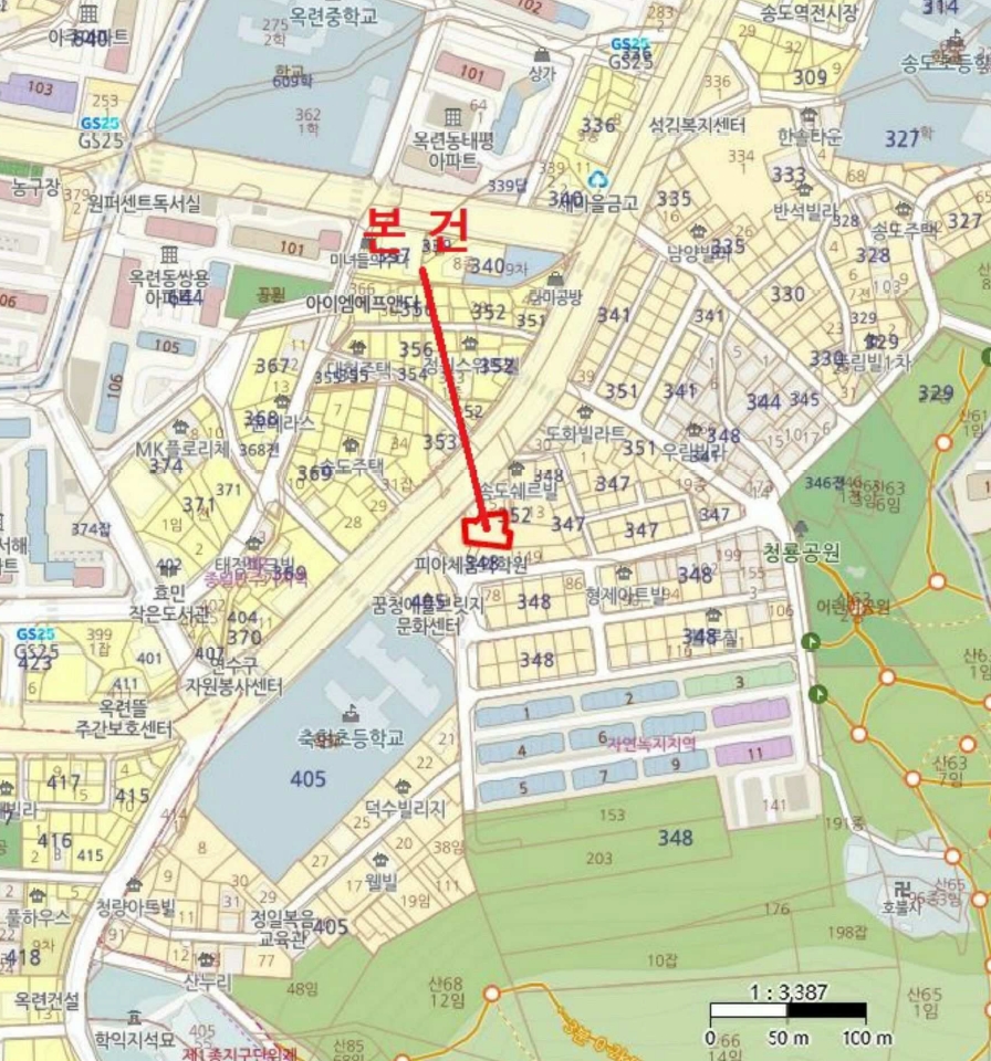 인천광역시 연수구 옥련동 352-18 제이케이펠리스 3층303호 다세대(빌라) 경매 사진 19