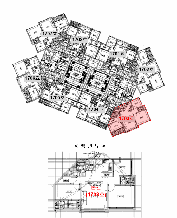 인천광역시 미추홀구 도화동 432-2 올레오 17층1703호 외 7필지 아파트 경매 사진 9