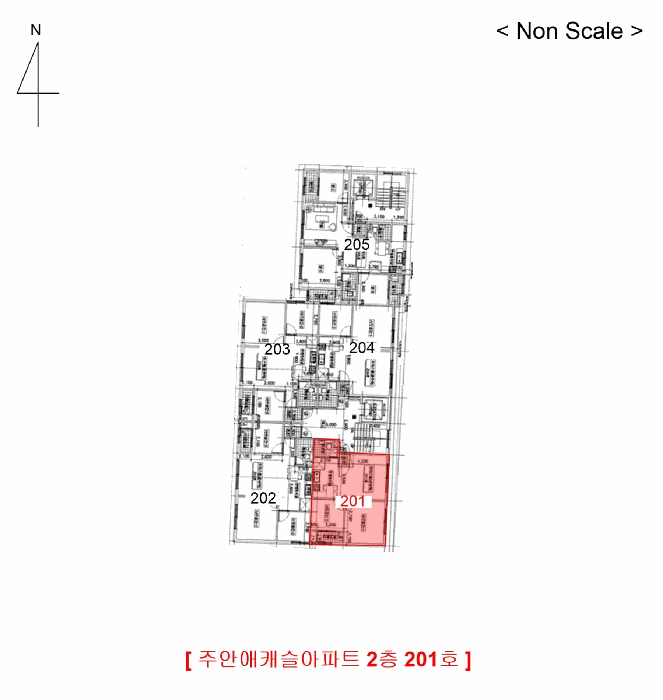 인천광역시 미추홀구 주안동 114-1 주안애캐슬아파트 2층201호 오피스텔 경매 사진 23