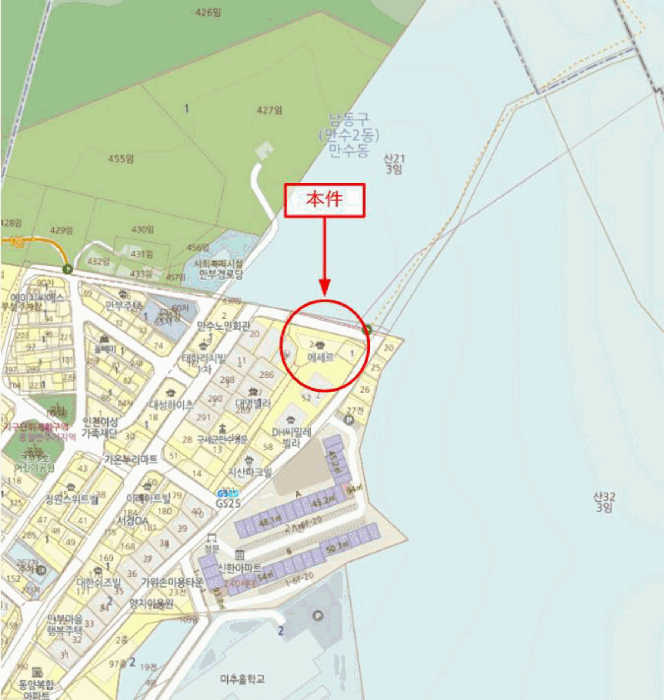 인천광역시 남동구 만수동 1-249 에세르 4층401호 외 1필지 오피스텔(주거) 경매 사진 10