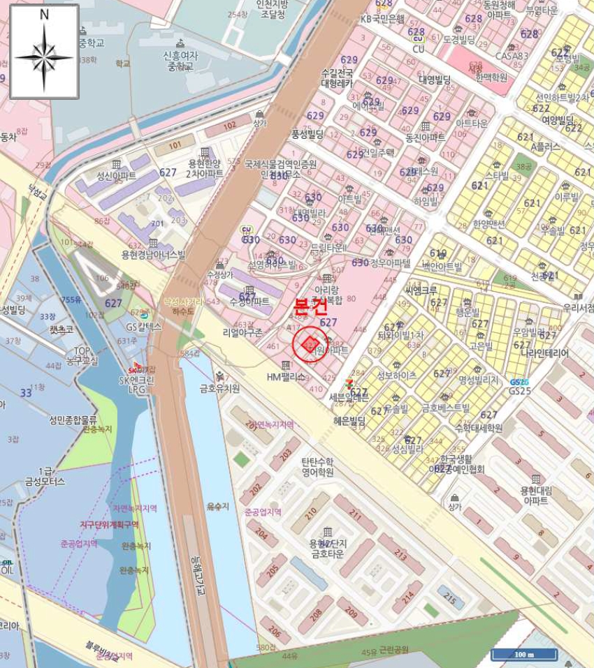 인천 미추홀구 용현동 627-427, 5층 501호 (용현동,현대디아트빌) 외 1필지 아파트 경매 사진 11