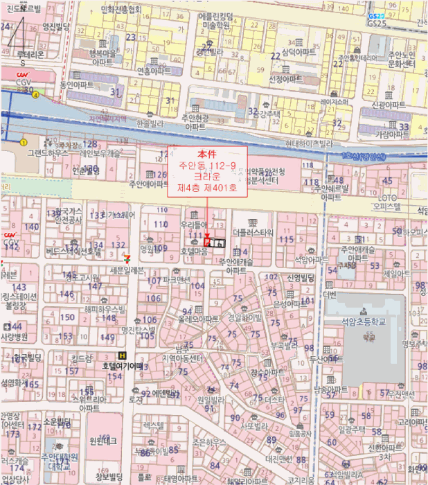 인천광역시 미추홀구 주안동 112-9 크라운 4층401호 오피스텔 경매 사진 26