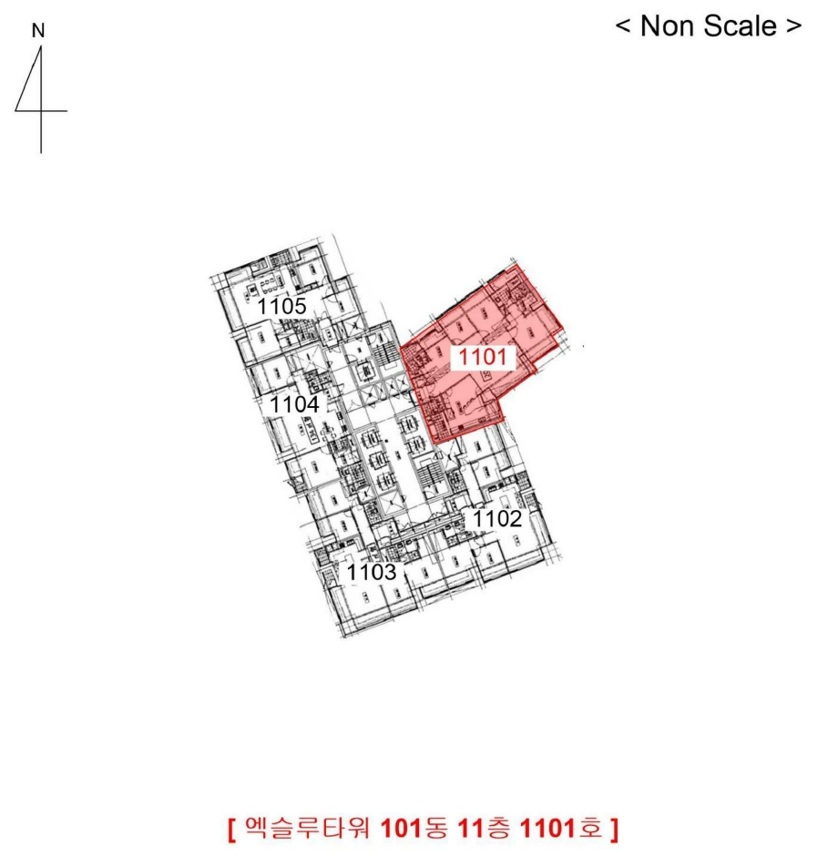인천광역시 미추홀구 학익동 732-3 엑슬루타워 101동 11층1101호 아파트 경매 사진 21