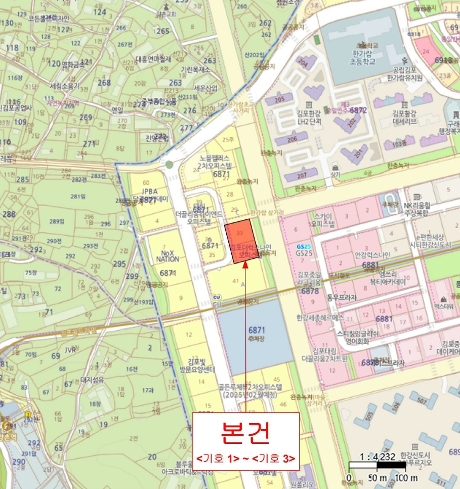 경기 김포시 구래동 6871-33, 비동 1층111호 (구래동,김포더럭스나인오피스텔) 외 2개호 외 1필지 근린상가 경매 사진 28