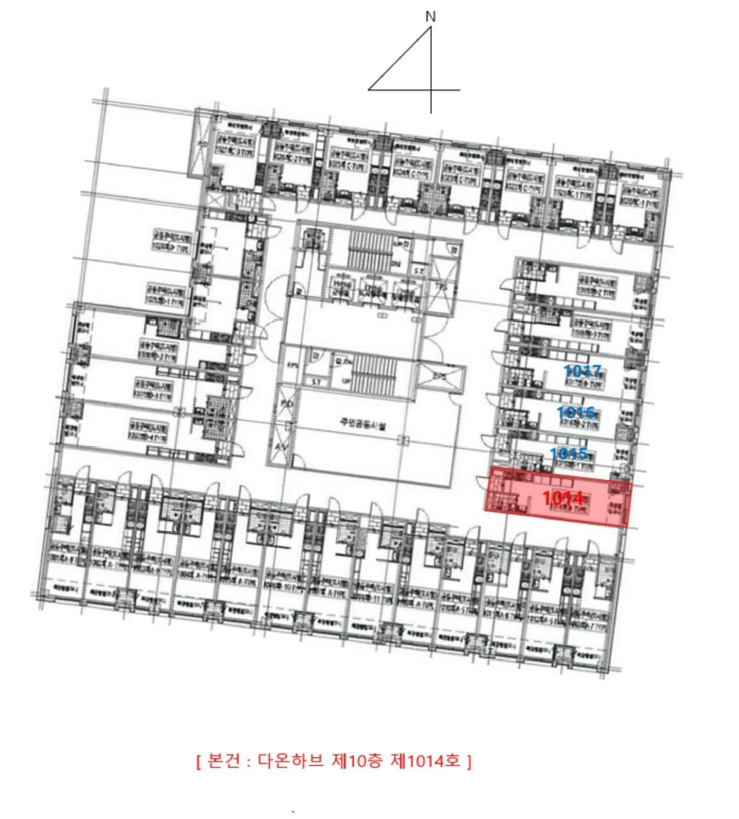 경기도 부천시 원미구 심곡동 458-2 다온하브 10층 1014호 외 6필지 도시형생활주택 경매 사진 11