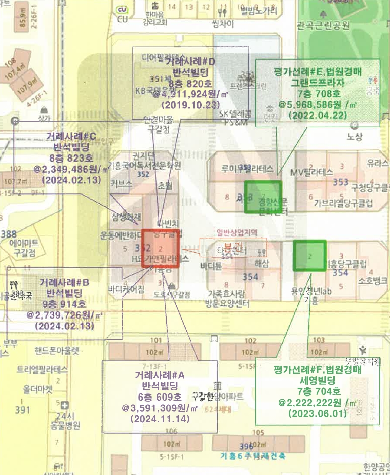 경기도 용인시 기흥구 구갈동 352-2 반석빌딩 7층717호 오피스텔(주거) 경매 사진 13