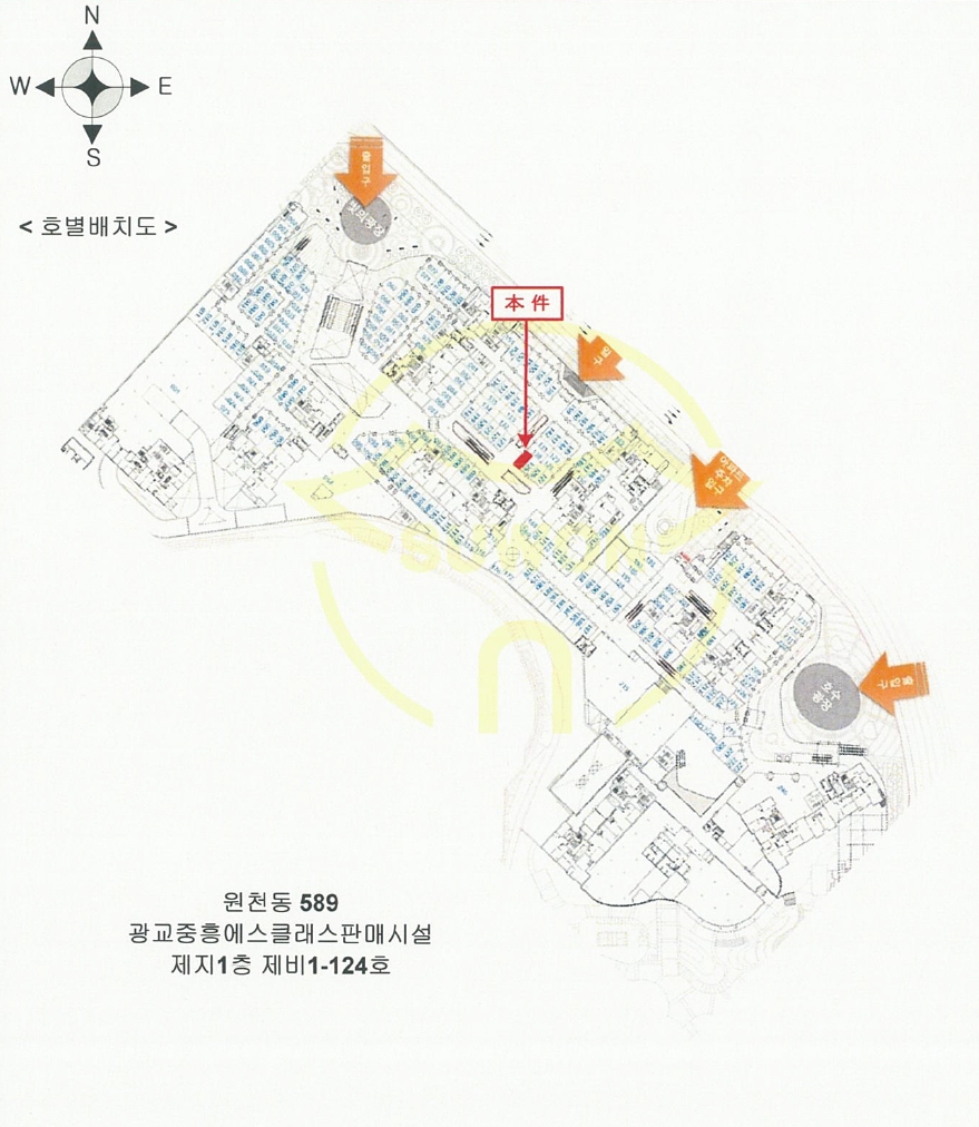 경기도 수원시 영통구 원천동 589 광교중흥에스클래스판매시설 지1층비1-124호 근린상가 경매 사진 35