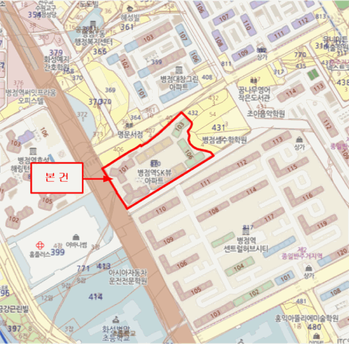 경기도 화성시 병점동 870 병점역에스케이뷰아파트 101동 1층상가102호 외 1개호 근린상가 경매 사진 12