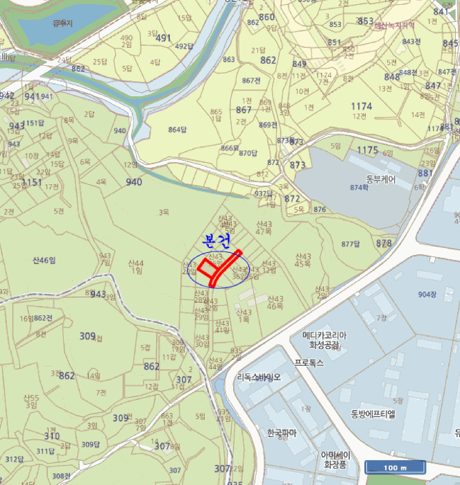 경기도 화성시 향남읍 상신리 산43-26 외 1필지 임야 경매 사진 9