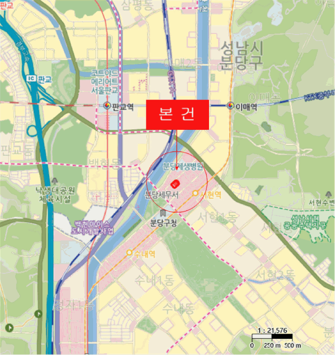 경기도 성남시 분당구 서현동 275 라포르테블랑서현 605호 외 1개호 오피스텔(주거) 경매 사진 12