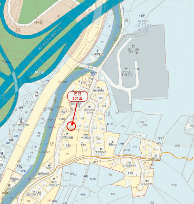 경기 안양시 만안구 석수동 126, 207동 3층301호 (석수동,엘림하우스2단지) 외 1필지 도시형생활주택 경매 사진 15