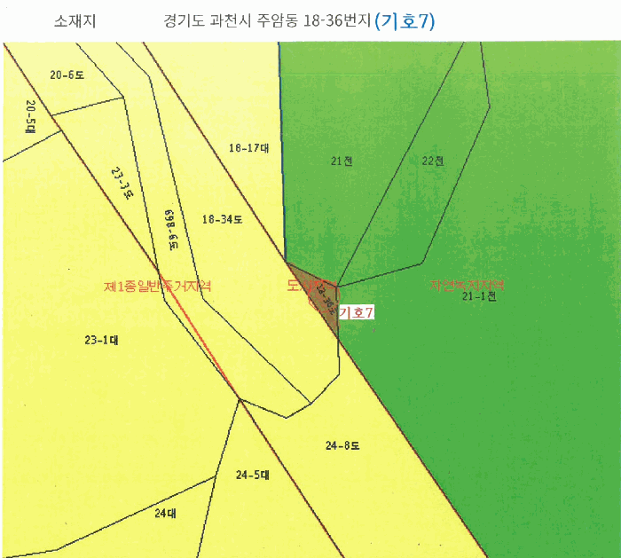 경기도 과천시 주암동 18-1 외 8필지 도로 경매 사진 29