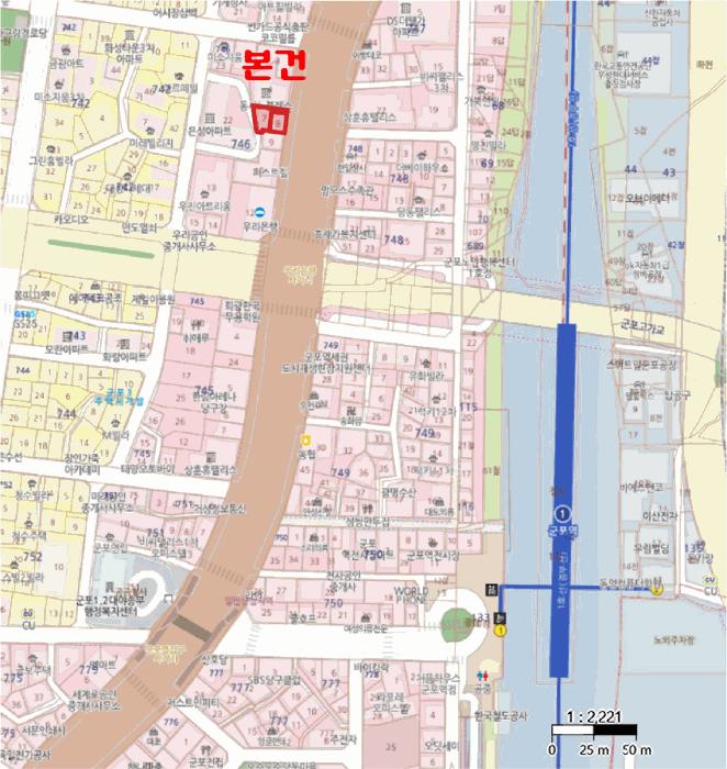 경기도 군포시 당동 746-7 더원이숲라인 5층504호 외 2필지 오피스텔(주거) 경매 사진 11