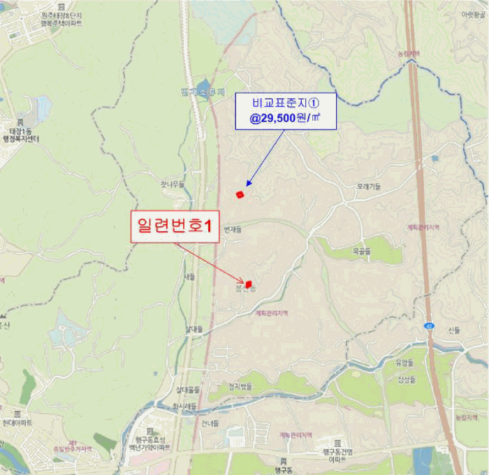 강원특별자치도 원주시 봉산동 422-19 임야 경매 사진 3