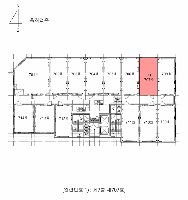 충청북도 청주시 청원구 우암동 110-33 하이브레드 오피스텔 7층 707호 외 1필지 오피스텔(상업) 경매 사진 9