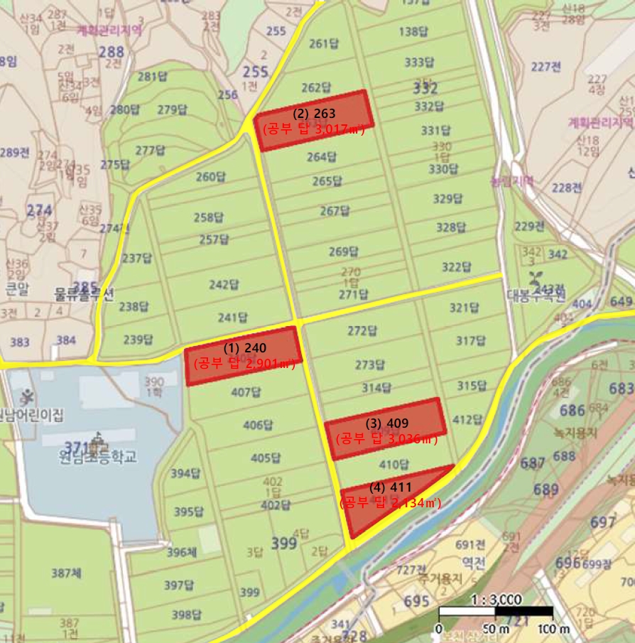 충청북도 음성군 원남면 보룡리 240 답 경매 사진 8