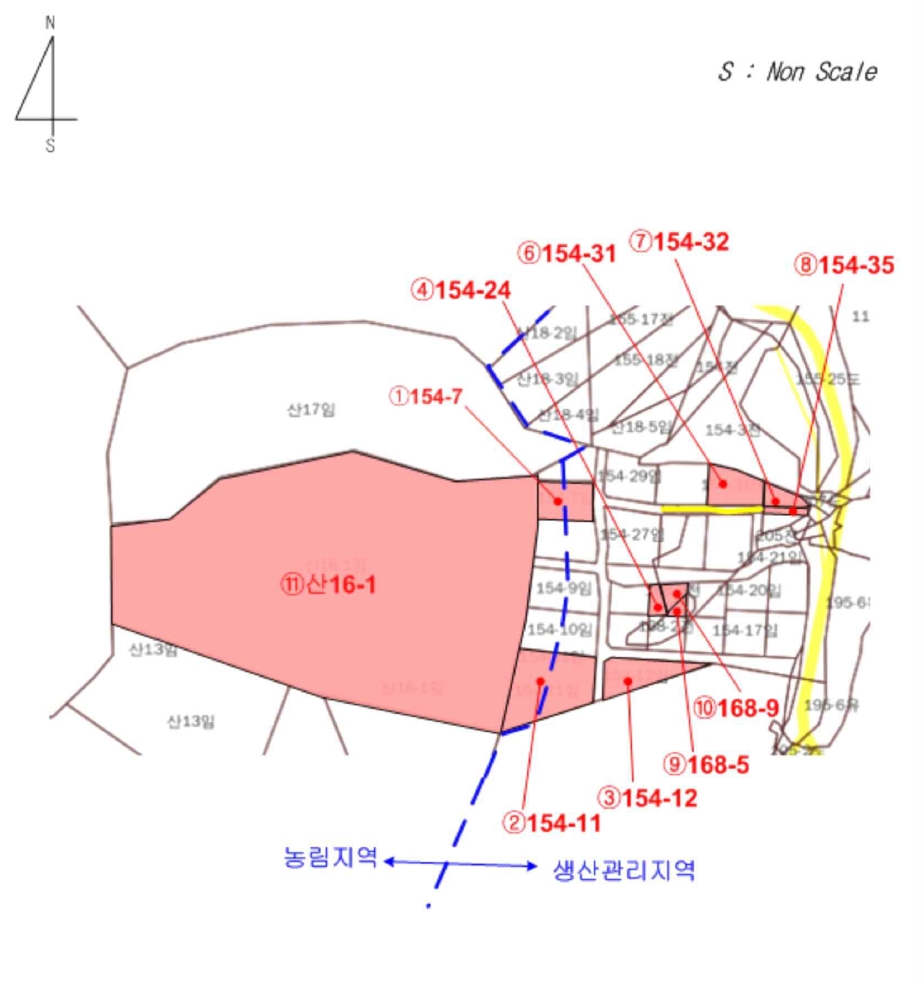 충청북도 제천시 청풍면 연곡리 154-7 외 18필지 임야 경매 사진 33