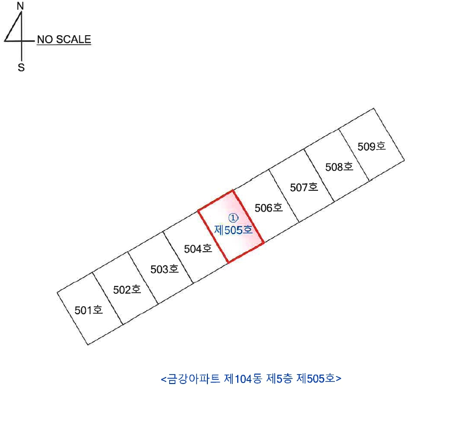 충청북도 영동군 영동읍 설계리 693 금강아파트 104동 5층 505호 외 5필지 아파트 경매 사진 7