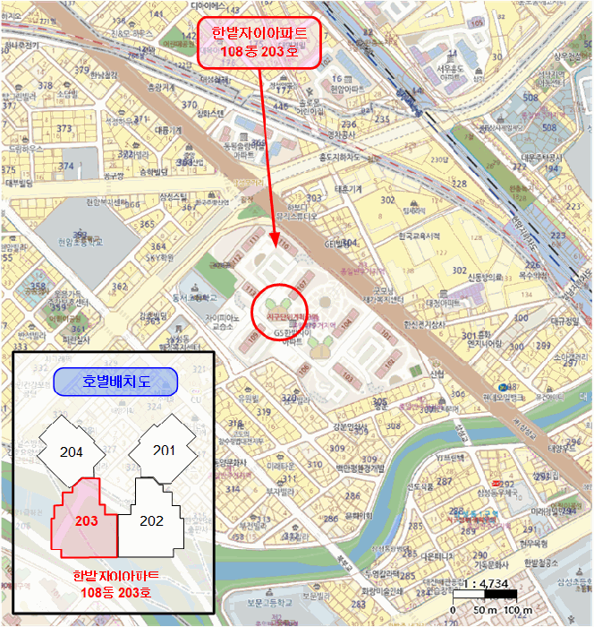 대전광역시 동구 삼성동 479 한밭자이아파트 108동 2층203호 아파트 경매 사진 28