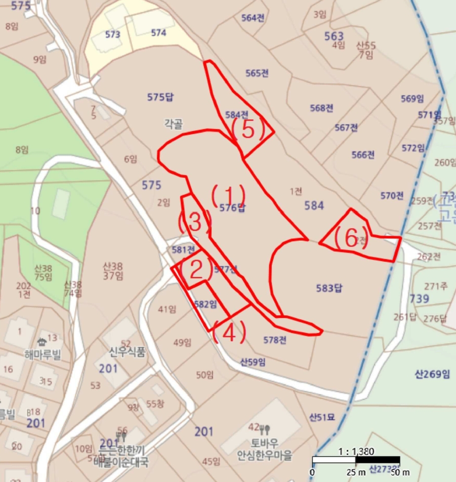 세종특별자치시 장군면 봉안리 576 외 5필지 답 경매 사진 29