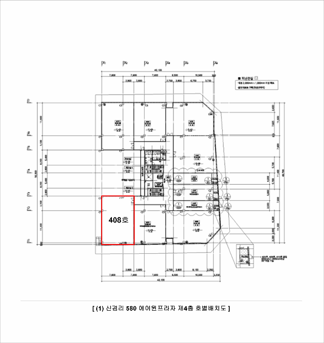 충청남도 홍성군 홍북읍 신경리 580 에이원프라자 4층408호 근린상가 경매 사진 12