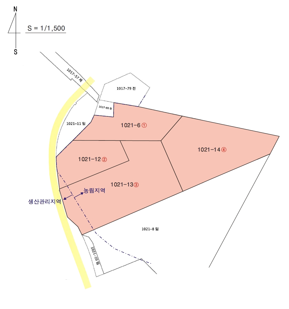 충청남도 보령시 천북면 낙동리 1021-6 외 3필지 임야 경매 사진 22