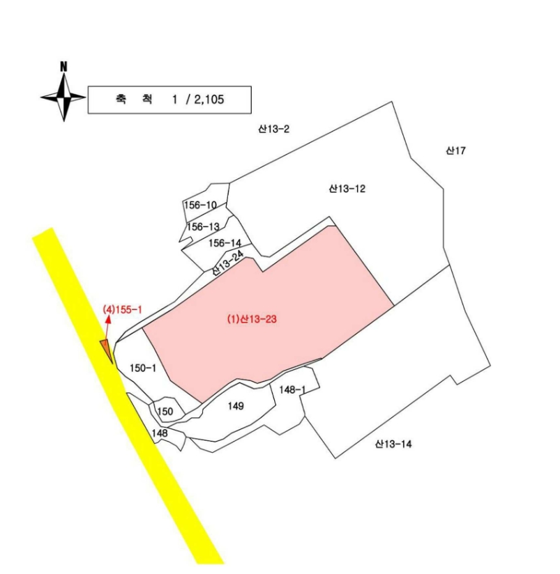 충청남도 공주시 의당면 수촌리 산13-23 외 2필지 임야 경매 사진 11