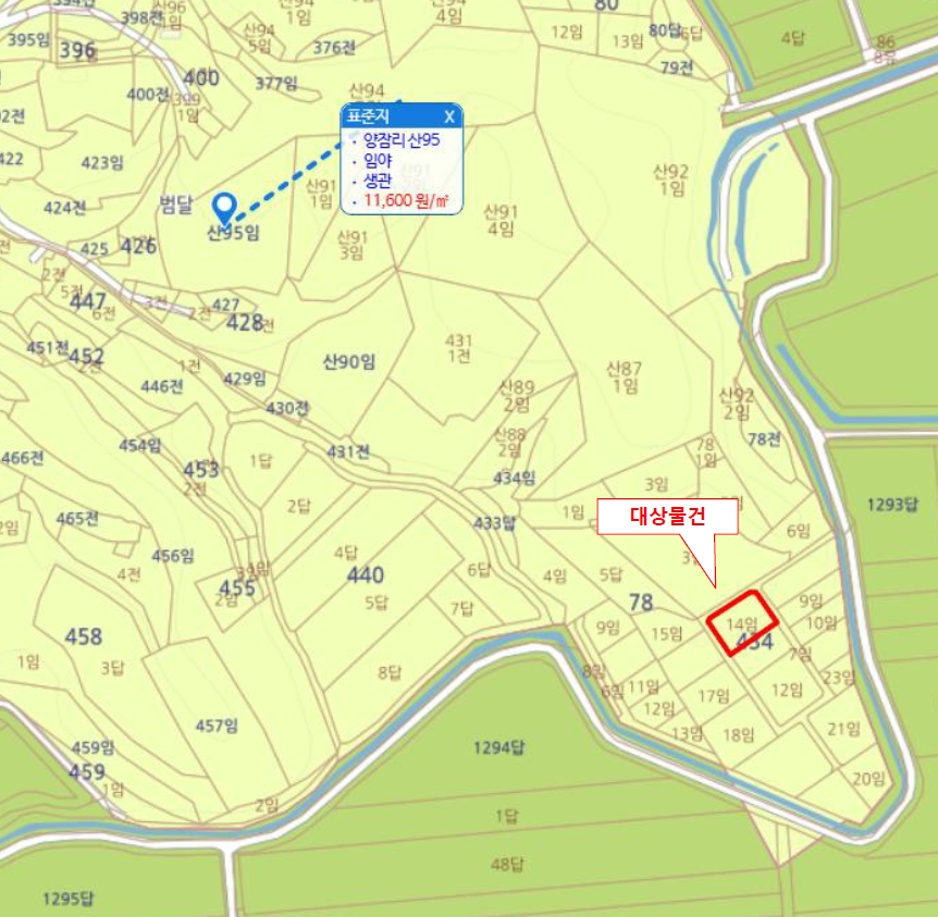 충청남도 태안군 남면 양잠리 434-14 임야 경매 사진 16