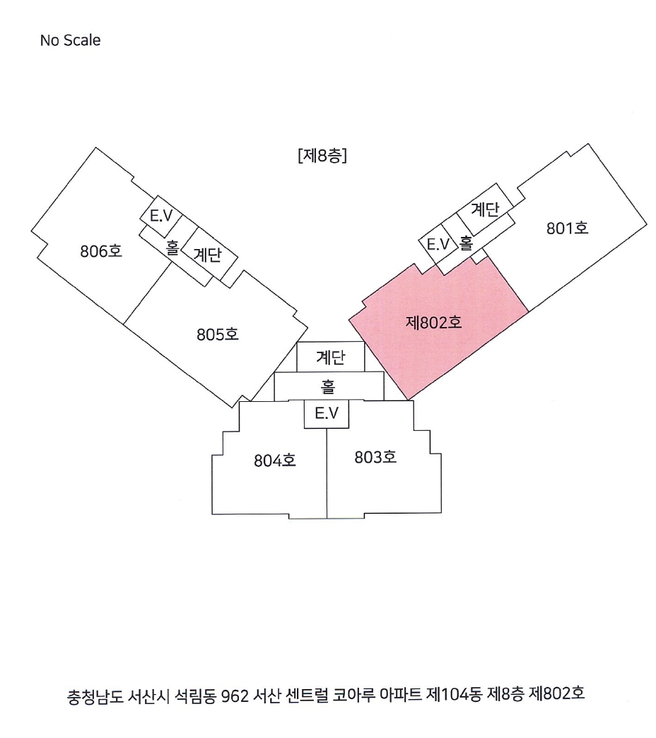 충청남도 서산시 석림동 962 서산센트럴코아루아파트 104동 8층802호 아파트 경매 사진 16