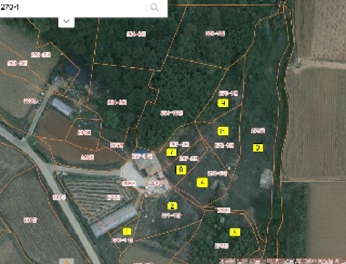 충청남도 당진시 송산면 유곡리 270-1 외 8필지 답 경매 사진 1