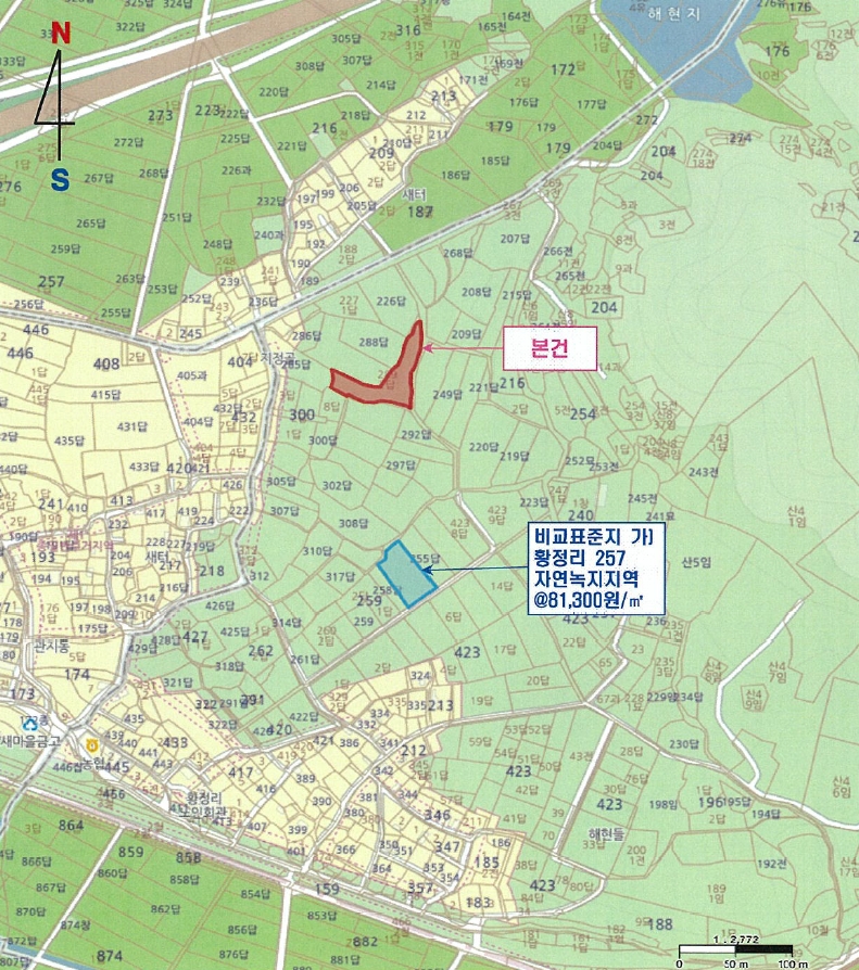 경상북도 영천시 금호읍 황정리 289-2 답 경매 사진 13