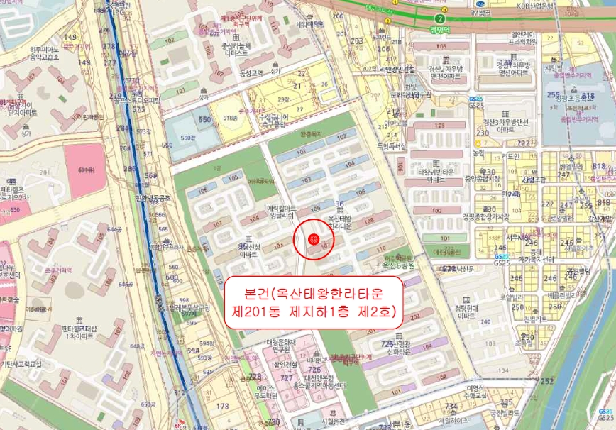 경상북도 경산시 중산동 36-2 옥산태왕한라타운 201동 지하1층2호 근린상가 경매 사진 19