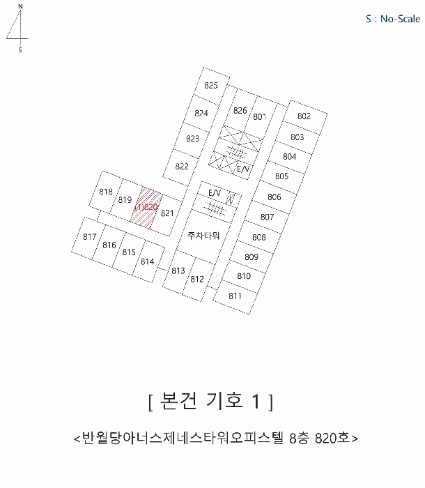 대구광역시 중구 남산동 694-3 반월당아너스제네스타워오피스텔 8층820호 외 13필지 오피스텔(주거) 경매 사진 7