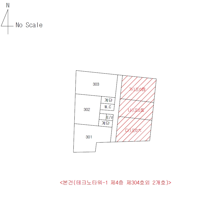 대구광역시 달성군 현풍읍 중리 498 테크노타워-1 4층304호 외 2개호 근린상가 경매 사진 34