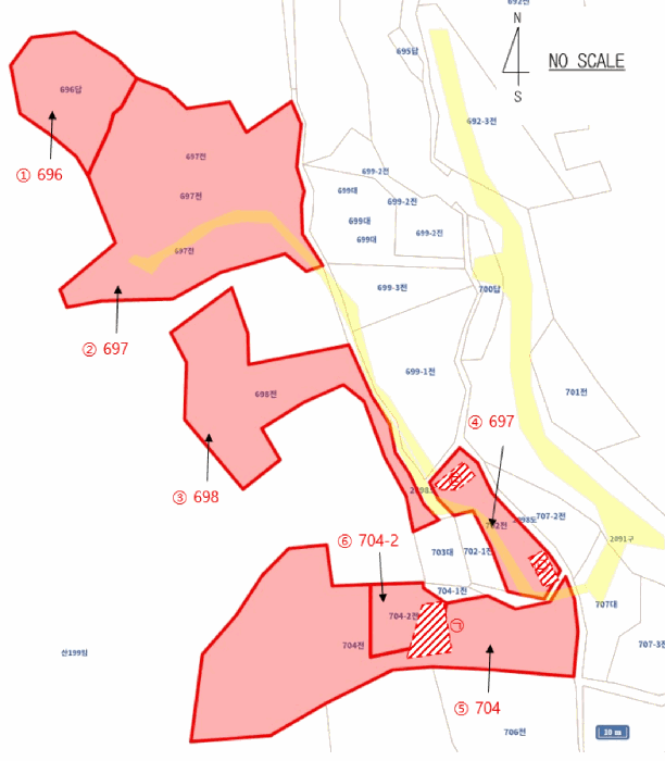 경상북도 봉화군 소천면 분천리 696 외 5필지 답 경매 사진 34