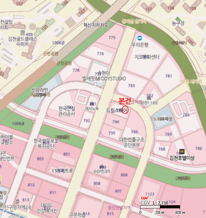 경상북도 김천시 율곡동 793 드림스퀘어 2층207호 근린상가 경매 사진 31