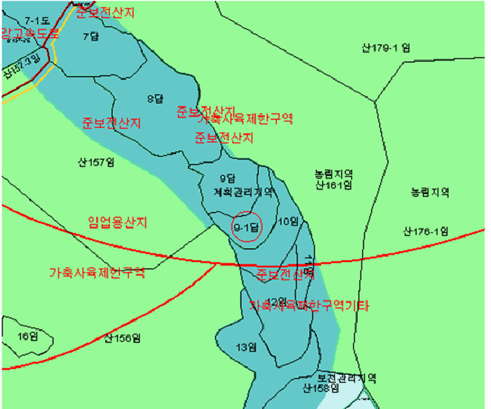 경상북도 예천군 보문면 작곡리 9-1 외 4필지 답 경매 사진 23