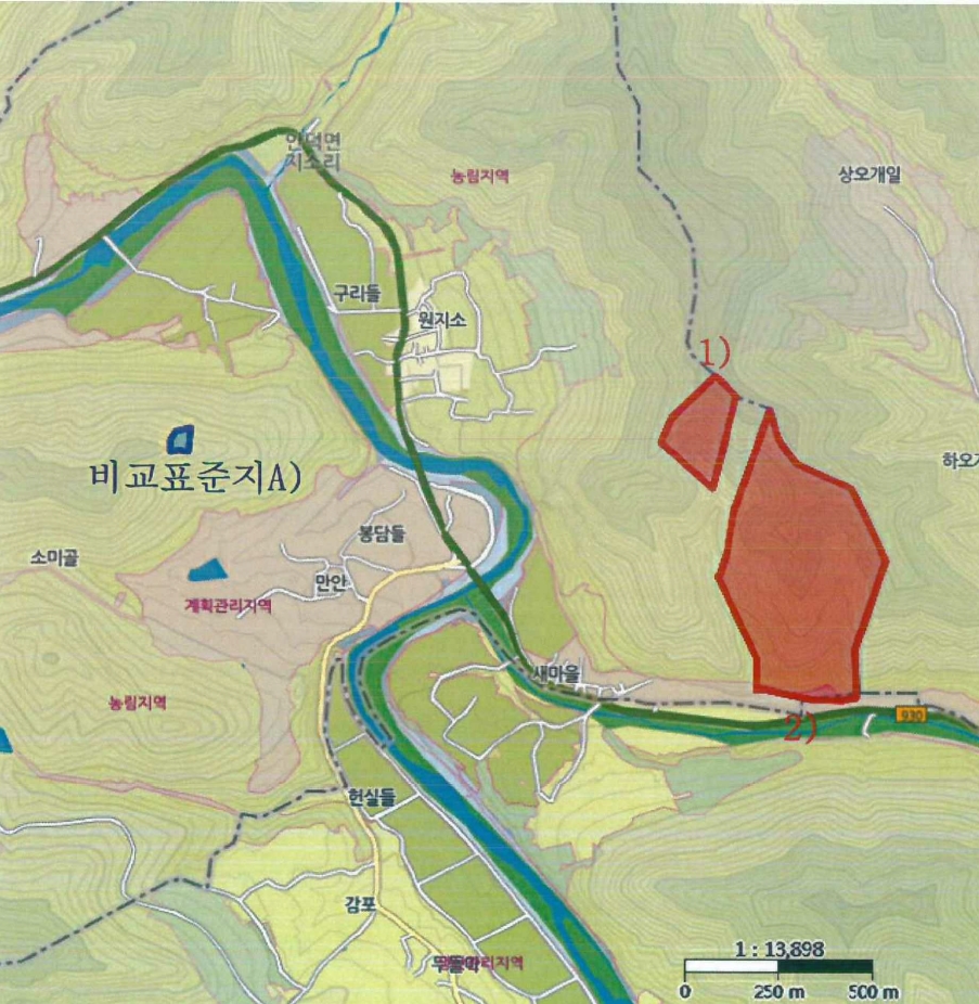 경상북도 청송군 안덕면 지소리 산25 임야 경매 사진 5