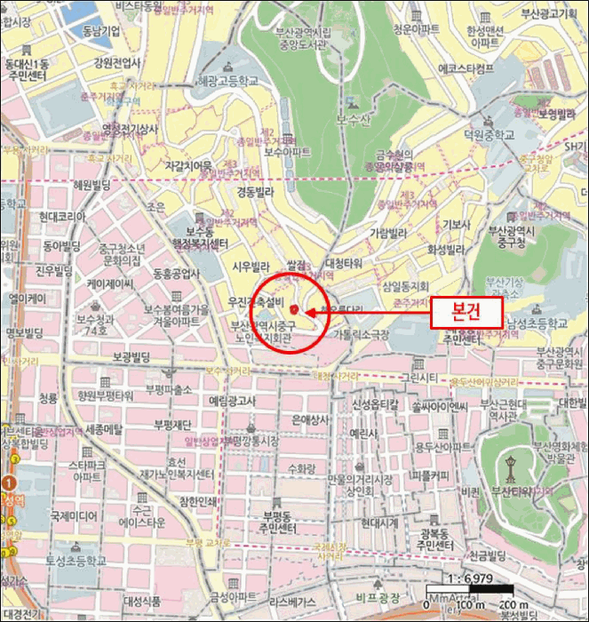 부산광역시 중구 보수동1가 60-54 태광스카이빌라 지하1층102호 외 1필지 아파트 경매 사진 10