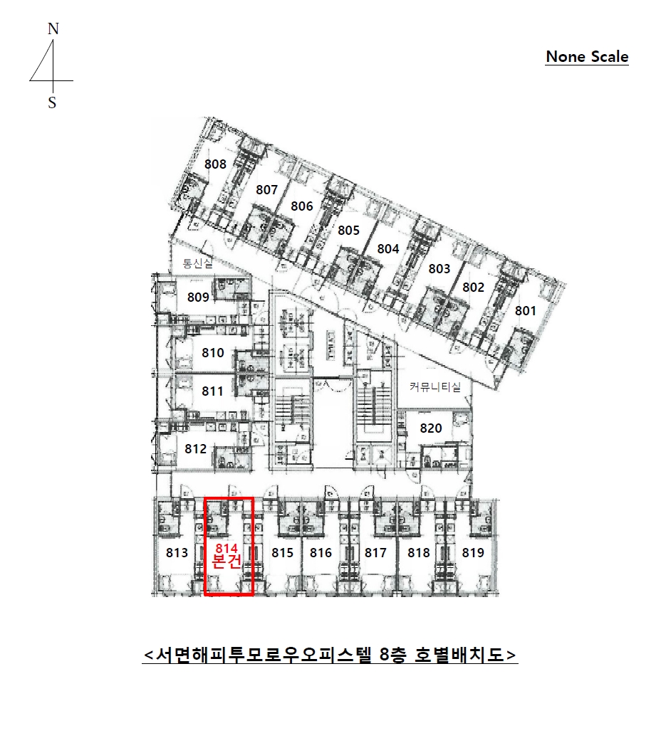부산광역시 부산진구 전포동 646-1 서면해피투모로우오피스텔 8층814호 오피스텔 경매 사진 17