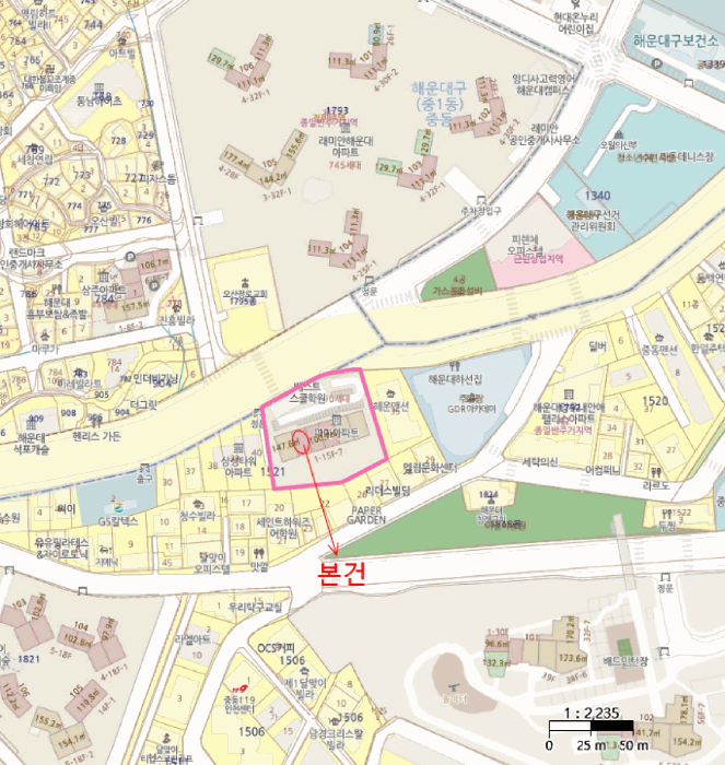 부산광역시 해운대구 중동 1521-32 마마아파트 10층1002호 아파트 경매 사진 22