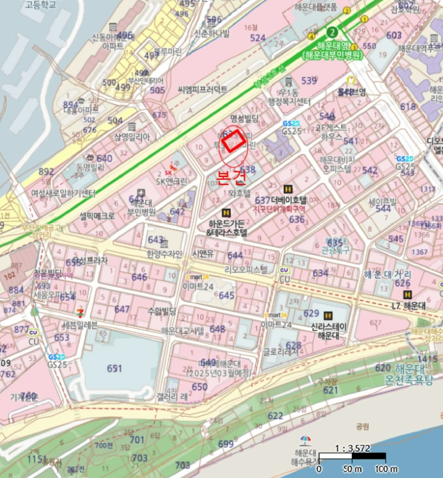 부산광역시 해운대구 우동 639-3 해피투모로우마린 16층1607호 외 1필지 오피스텔(주거) 경매 사진 10