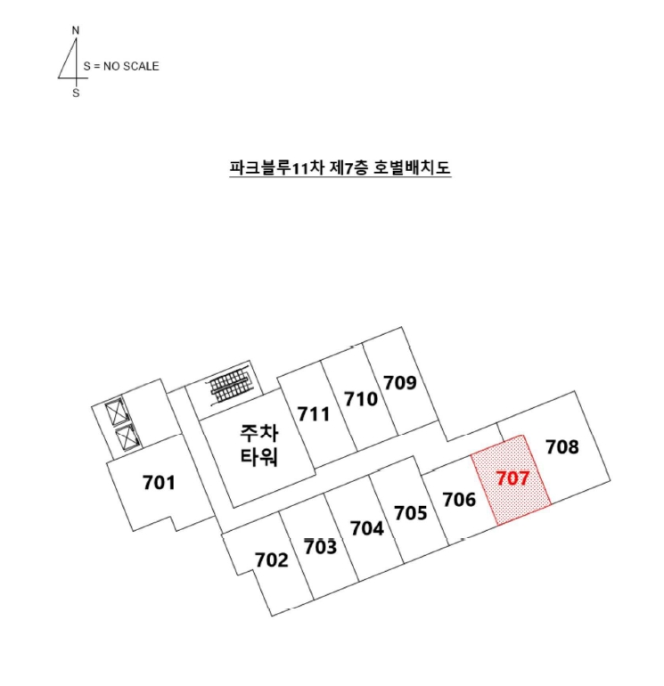 부산광역시 사상구 괘법동 270-9 파크블루11차 7층707호 외 2필지 아파트 경매 사진 9
