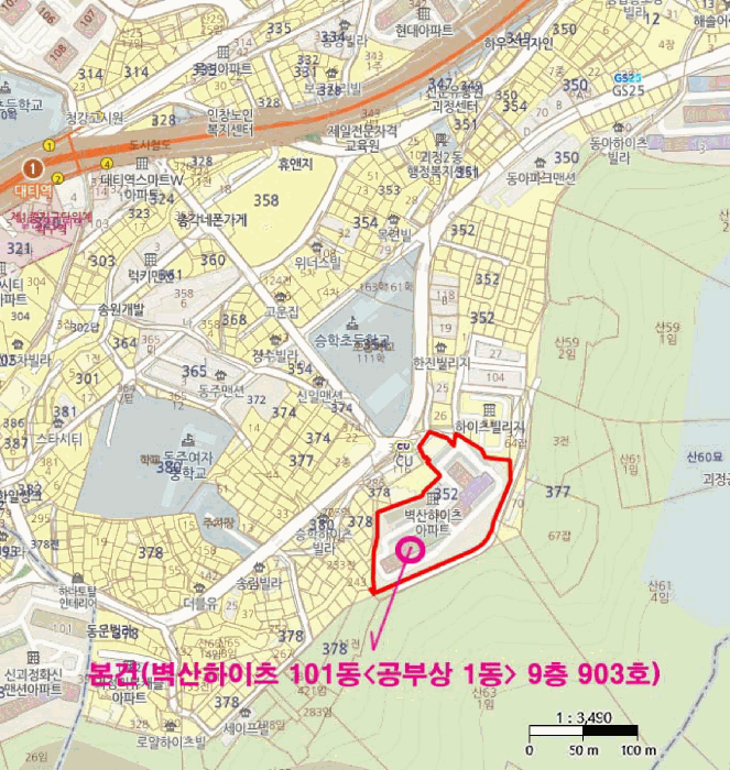 부산광역시 사하구 괴정동 352-34 벽산하이츠 1동 9층903호 아파트 경매 사진 13