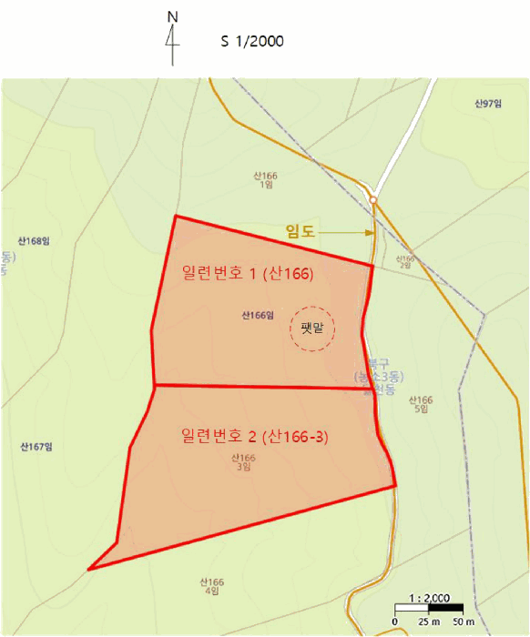 울산광역시 북구 달천동 산166 임야 경매 사진 10