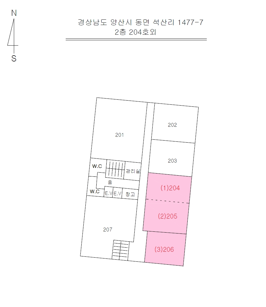 경상남도 양산시 동면 석산리 1477-7 2층204호 근린상가 경매 사진 9