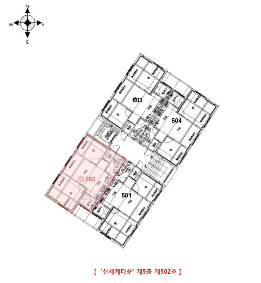 경상남도 김해시 외동 1389 신세계타운 5층502호 다세대(빌라) 경매 사진 17