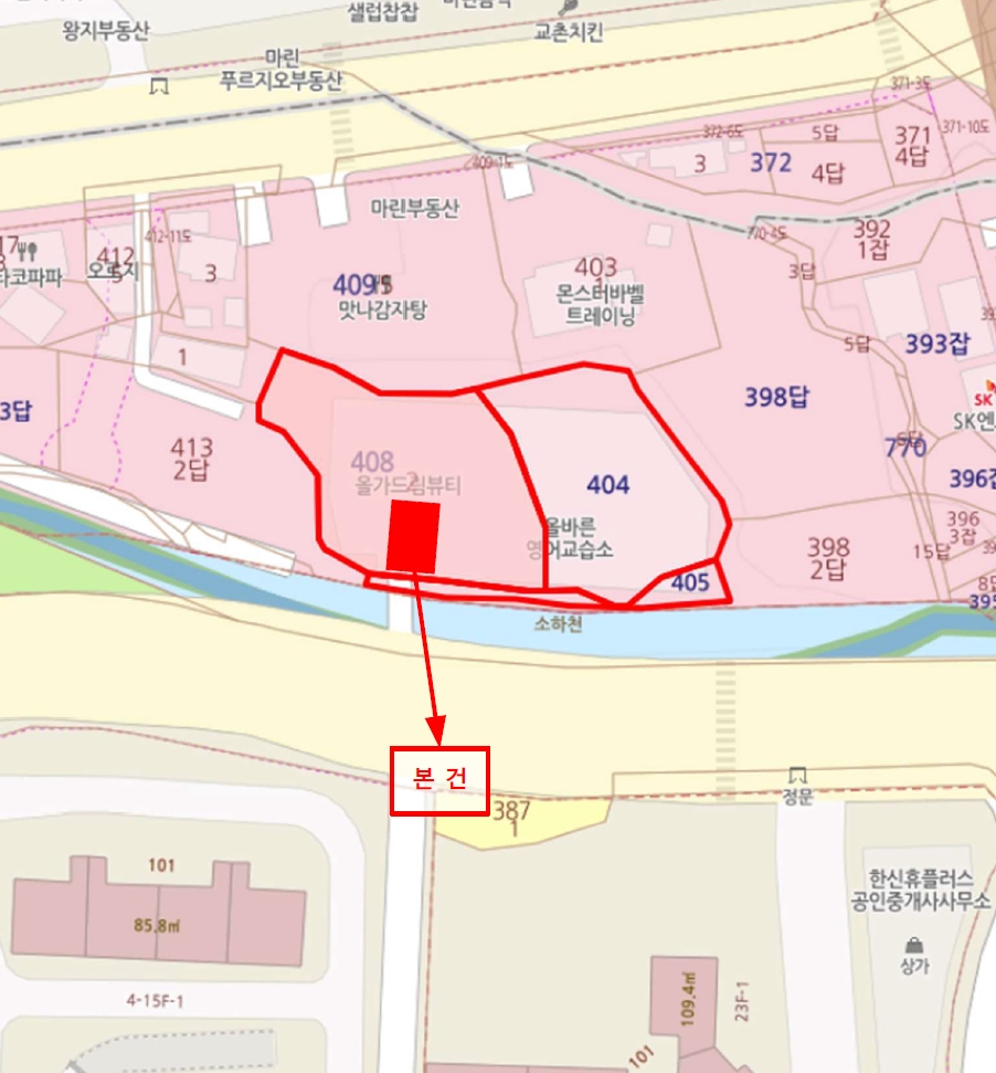 경남 창원시 진해구 장천동 408-2, 3층308호 (장천동,장천동엠에스빌딩) 외 2필지 근린상가 경매 사진 12