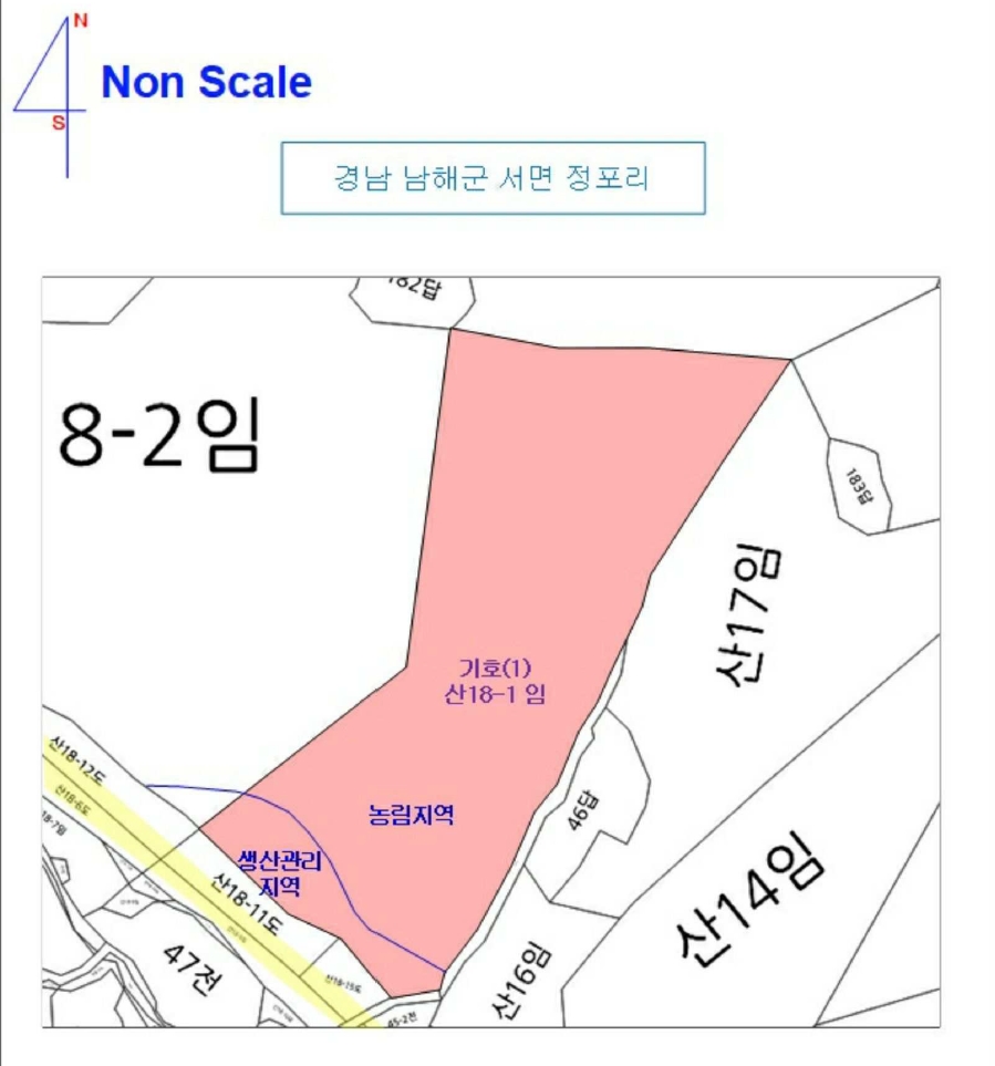 경상남도 남해군 서면 정포리 산18-1 임야 경매 사진 15